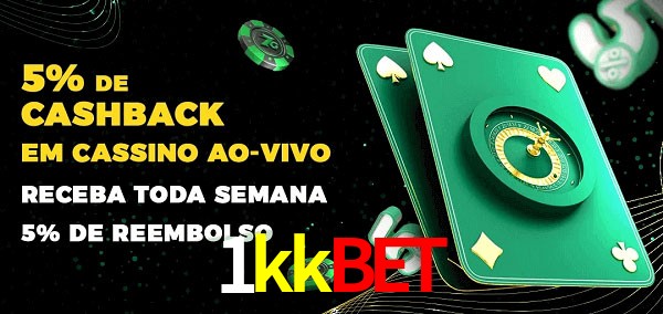 Promoções do cassino ao Vivo 1kkbet